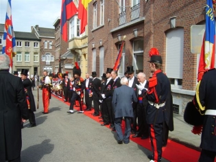 haie d'honneur des Francs Arquebusiers pour les Arbal�triers