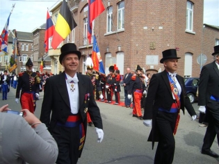 les officiers des Francs Arquebusiers dans les rangs des Arbal�triers