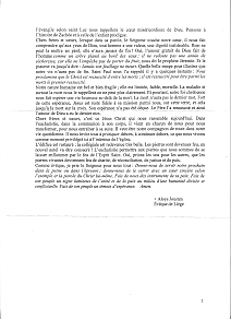 discours de Monseigneur Jousten � Vis�