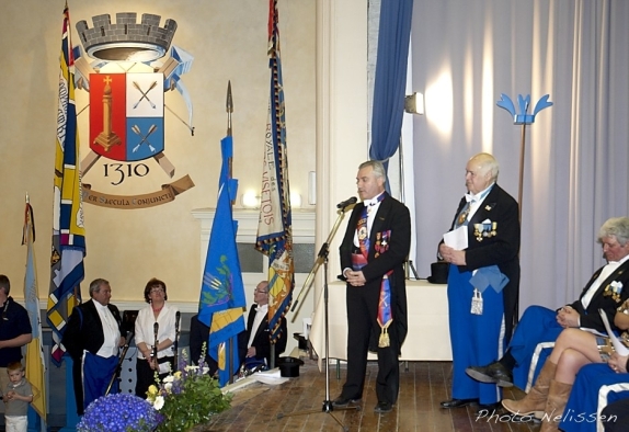 le discours de Didier Kinet, G�n�ral-Pr�sident des Francs Arquebusiers lors de la s�ance acad�mique des Arbal�triers de Vis�
