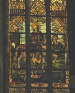 St Martin vitrail des arquebusiers coll�giale St Martin de Vis�